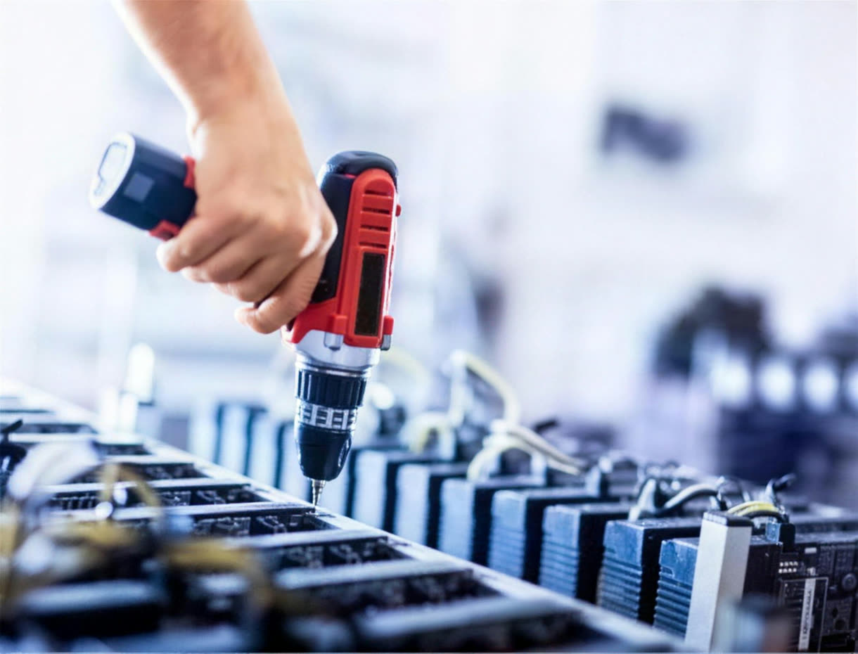 Montagearbeiten bei COMPASS Industrieservice